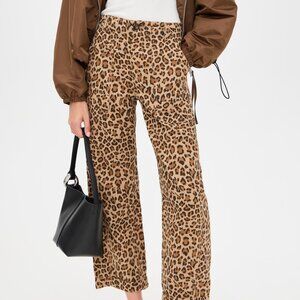 Pistola Tori Utility Pant in Feline (leopard print). Size 25.